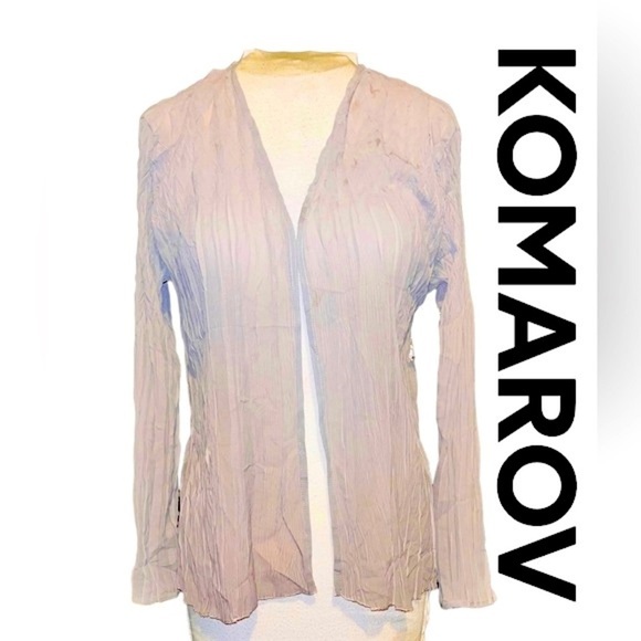 NWT!! Komarov crinkled cardigan Size Small - Picture 1 of 12